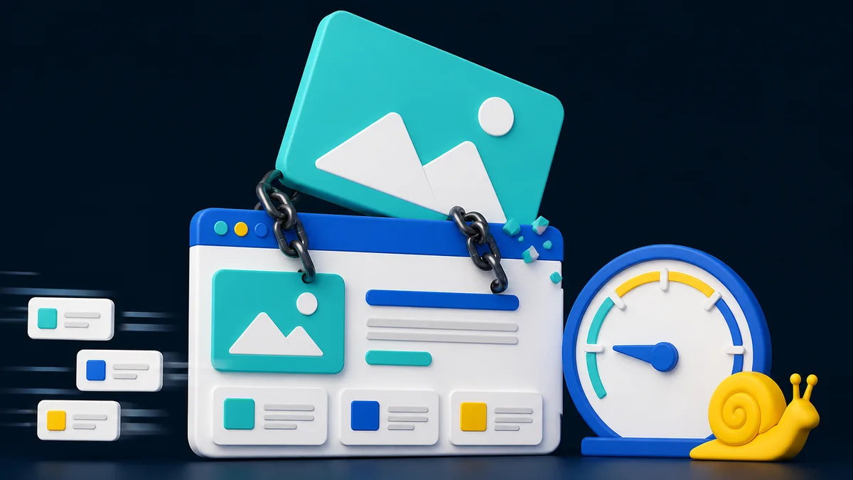 Oversized image weighing down a browser page